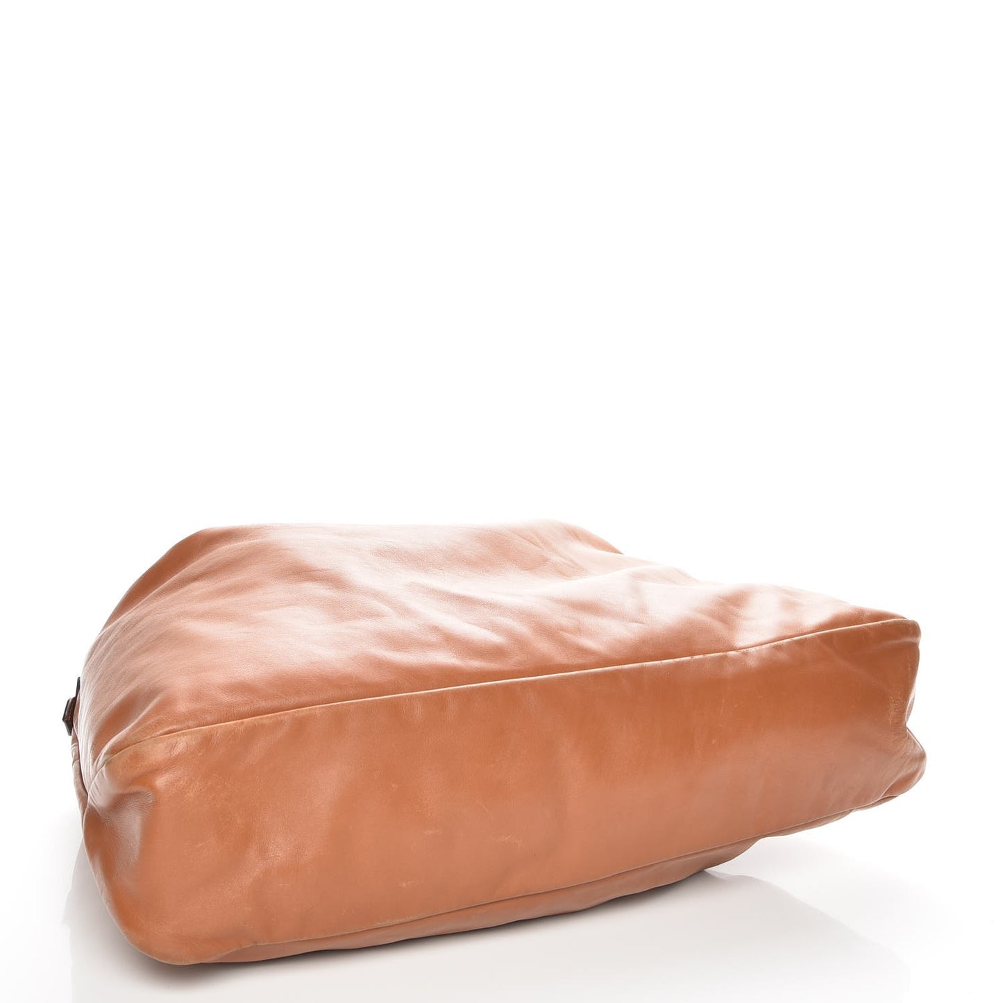 Calfskin Large Horsebit Chain Hobo Brown