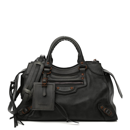 Balenciaga Used Calfskin Rust Hardware Neo Classic City Black 1 of 17