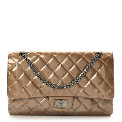 Chanel Patent Quilted 2.55 Reissue 227 Flap Taupe 1 of 9
