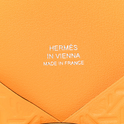 Hermes Swift Embossed Calvi Card Case Jaune D'or 6 of 8