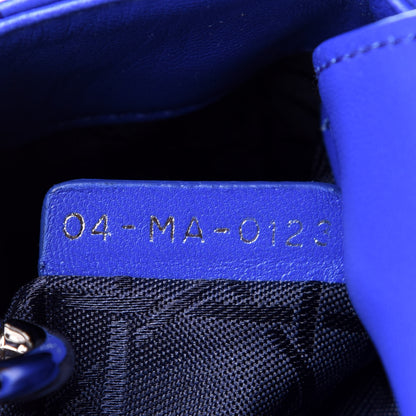Christian Dior Lambskin Cannage Mini Lady Dior Blue 8 of 10