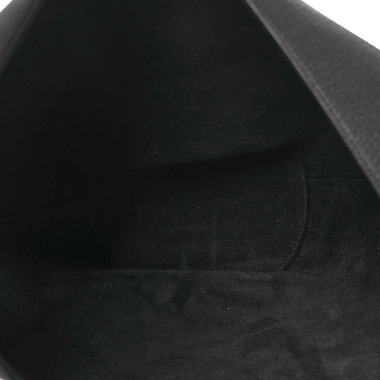 Pebbled Sport Calfskin Medium Lotus Tote Black