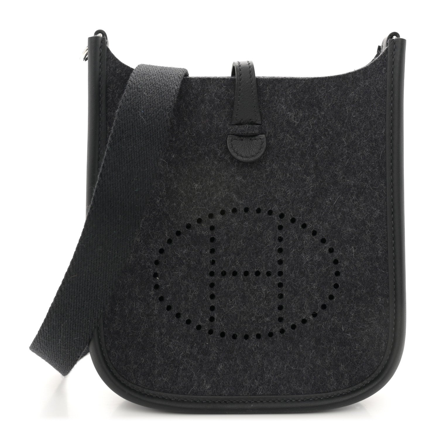 Hermes Swift Sangle Wooly Evelyne TPM Graphite Black 1 of 10