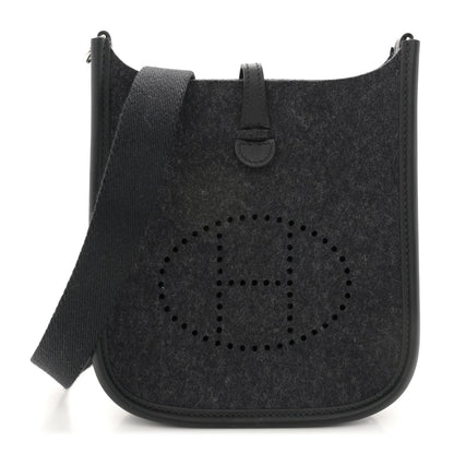 Hermes Swift Sangle Wooly Evelyne TPM Graphite Black 1 of 10