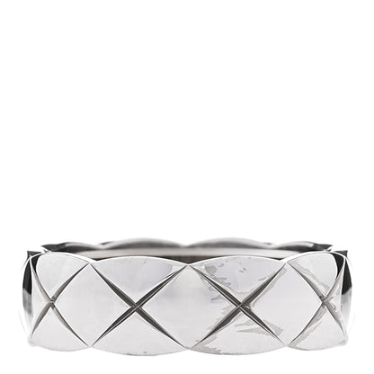 Chanel 18K White Gold Small Coco Crush Ring 62 10 3 of 7