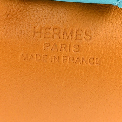 Hermes Milo Lambskin Grigri Rodeo Reversible Horse Bag Charm PM Rose Jaipur Bleu Aztec Menthe Anemone 3 of 5