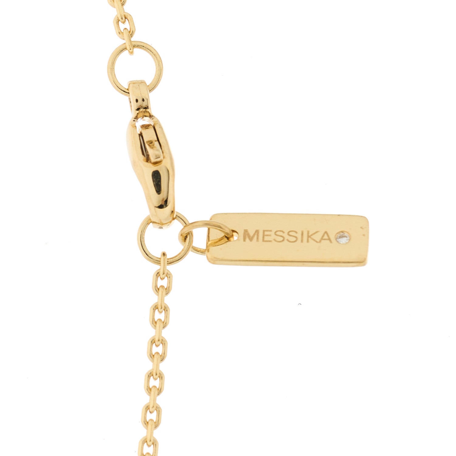 Messika 18K Yellow Gold Diamond Move Pave Necklace 5 of 6