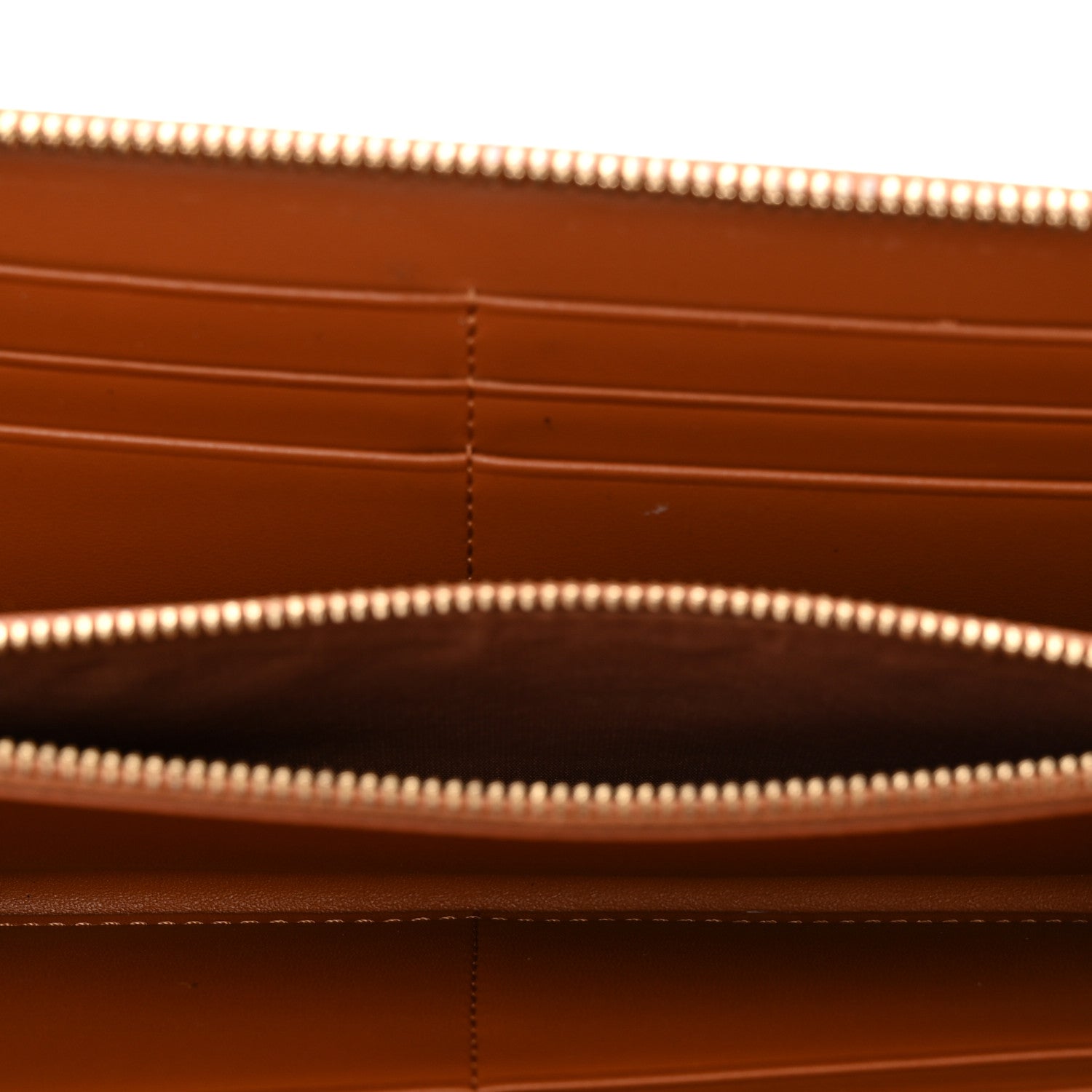 MCM Visetos Large Zip Around Wallet Cognac 5 of 8