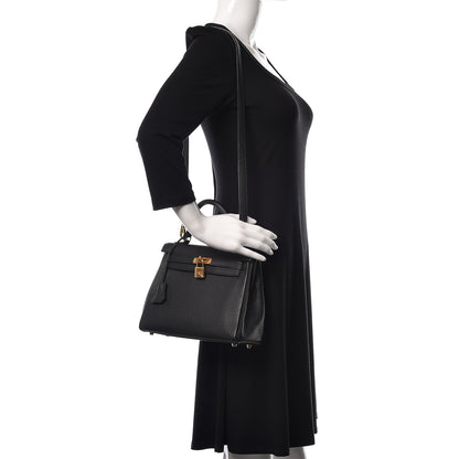 Hermes Togo Kelly Retourne 25 Black 2 of 11