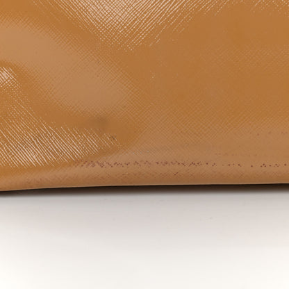 Prada Saffiano Vernice Medium Galleria Double Zip Tote Cammeo 18 of 20