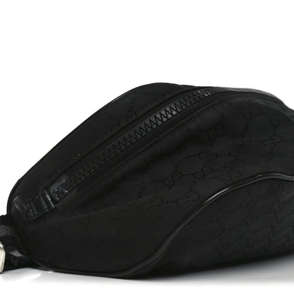 Gucci Nylon Monogram Fanny Pack Belt Bag Black 8 of 9