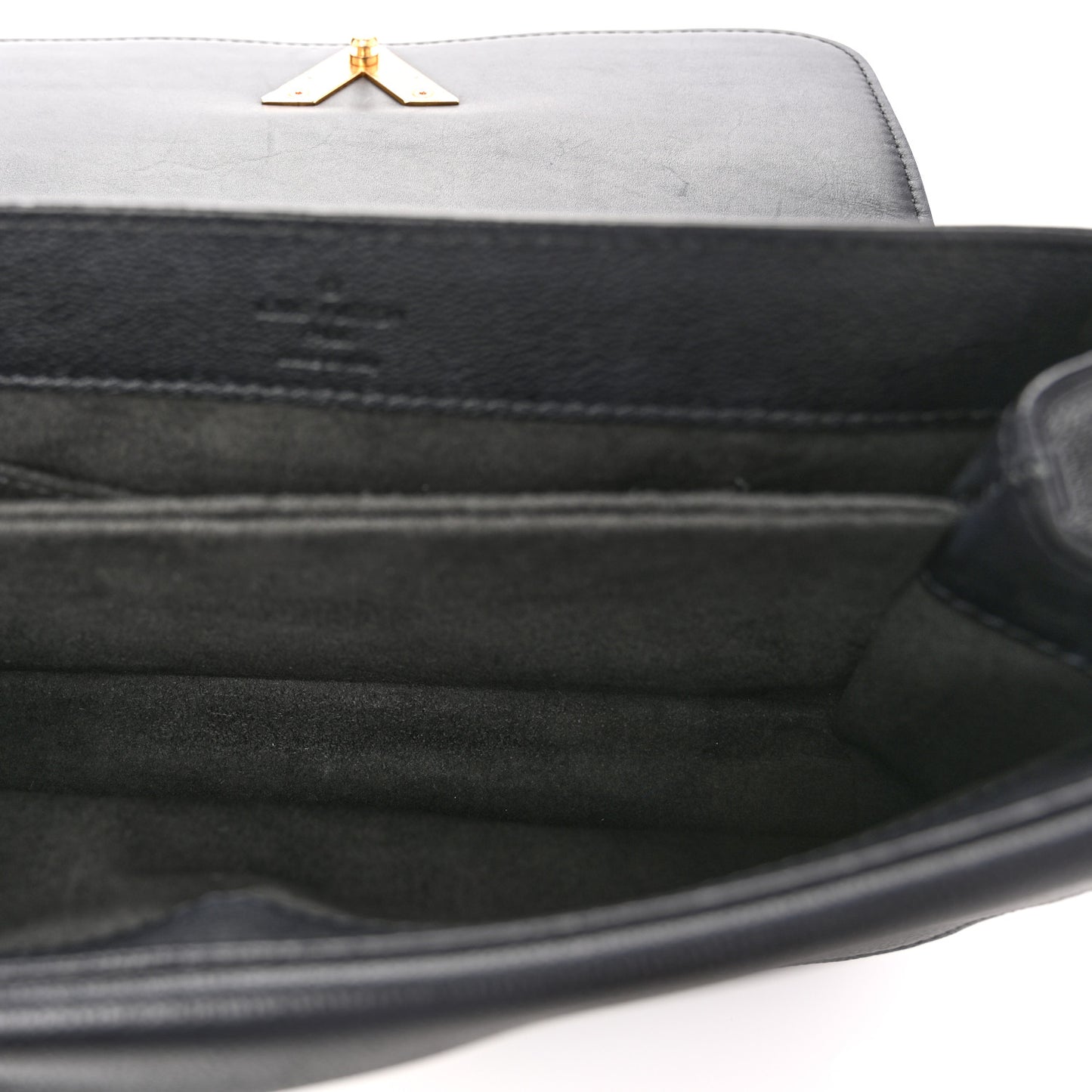 Monogram Cuir Plume Ecume Very Chain Bag Black