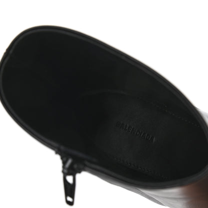 Balenciaga Smooth Calfskin Moon Square Toe 60mm Ankle Booties 38 Black 7 of 9
