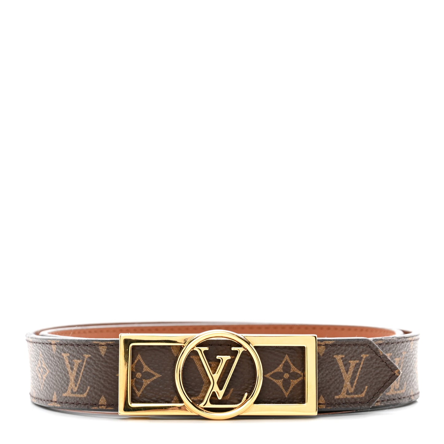 Monogram 25mm Dauphine Reversible Belt 85/34 Tan