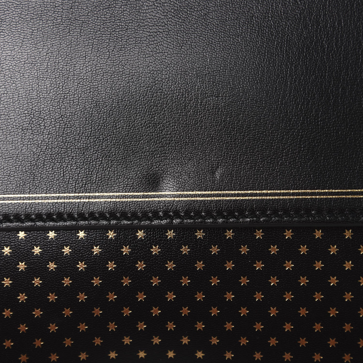 Gucci X SEGA Calfskin GUCCY Stars Medium Dionysus Shoulder Bag Black Gold 9 of 12