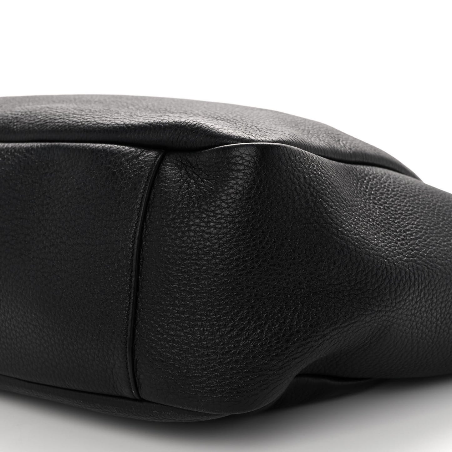 Grained Deerskin Bea Tote Black