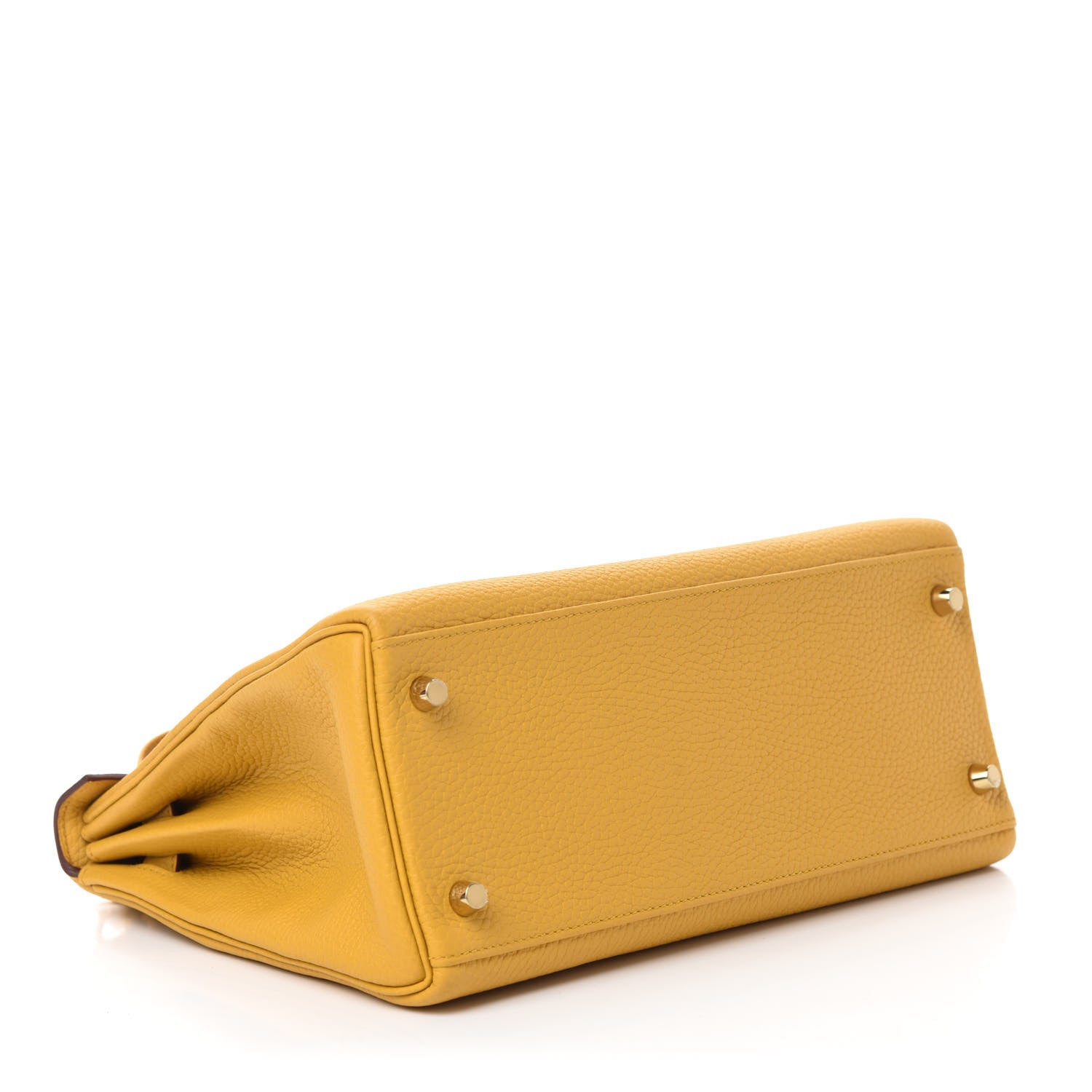 Hermes Togo Kelly Retourne 28 Jaune Ambre 4 of 11