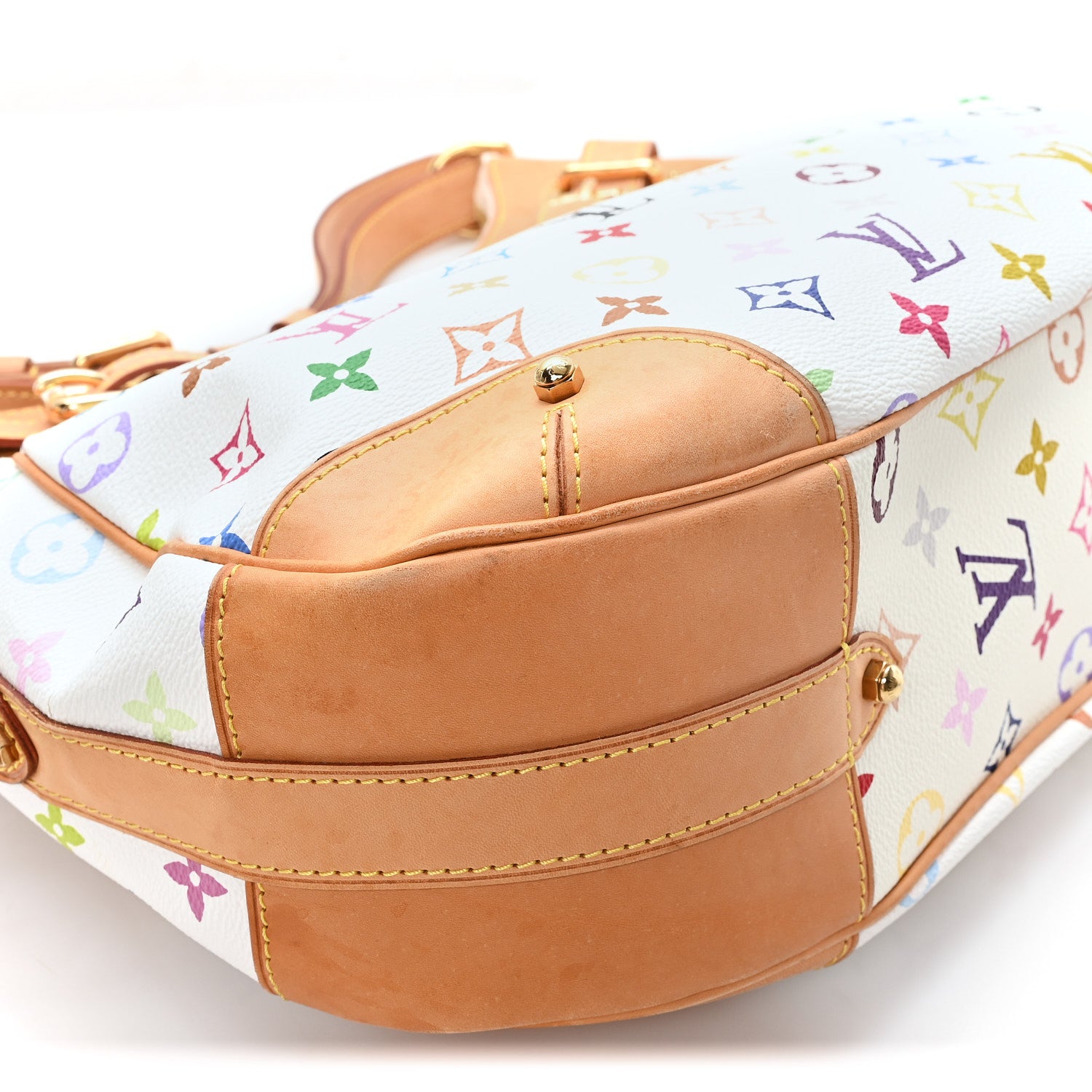 Louis Vuitton Monogram Multicolor Greta White 8 of 9