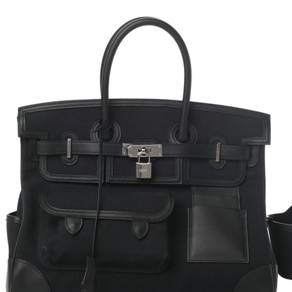 Hermes Goeland Toile Swift Cargo Birkin 35 Black 7 of 10
