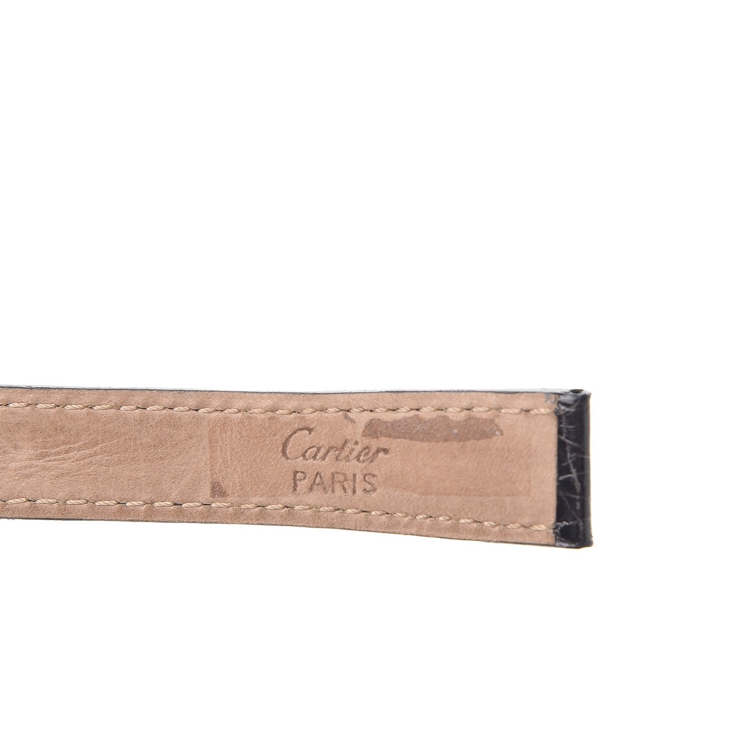 Cartier Alligator 16mm Deployant Watch Strap Navy Blue 4 of 7