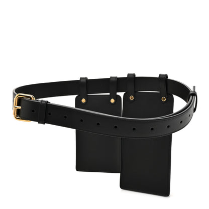 Fendi Vitello Kyoto Utility Belt Pouch Black 3 of 16
