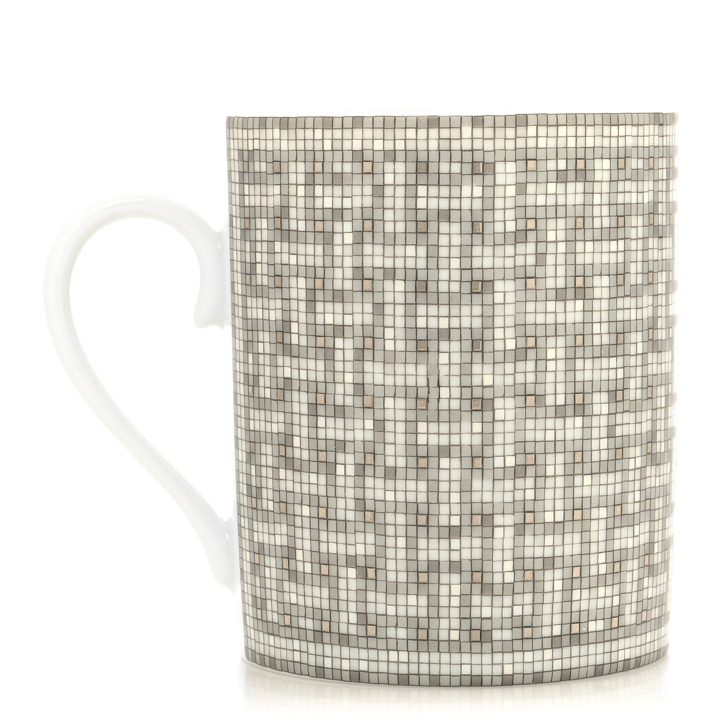 Hermes Porcelain Mosaique au 24 Mug Platinum 3 of 7