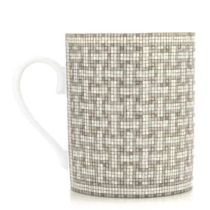 Hermes Porcelain Mosaique au 24 Mug Platinum 3 of 7