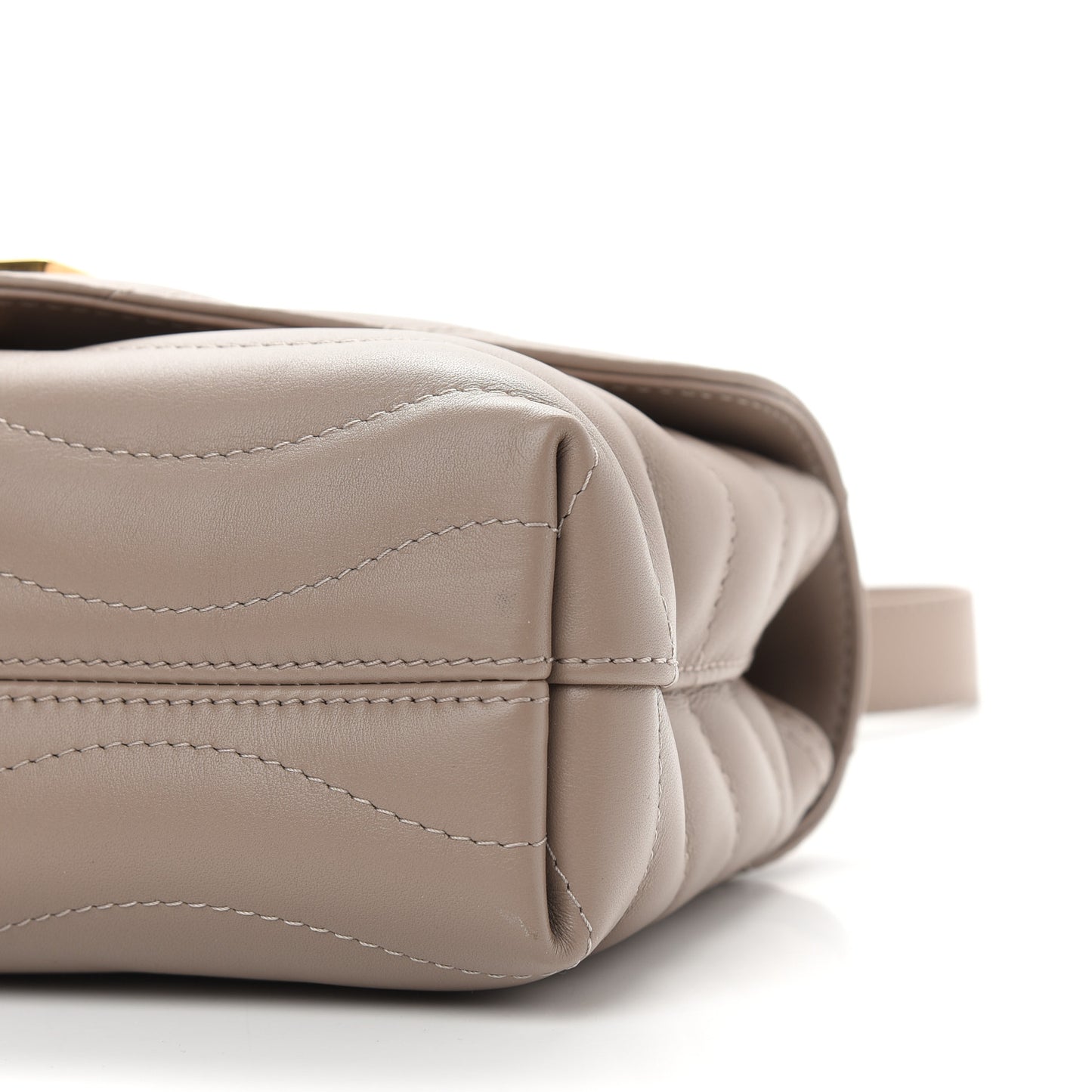 Calfskin LV New Wave Chain Bag Taupe