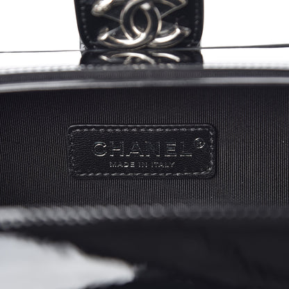 Chanel Glitter Patent Camera Case Silver 6 of 8