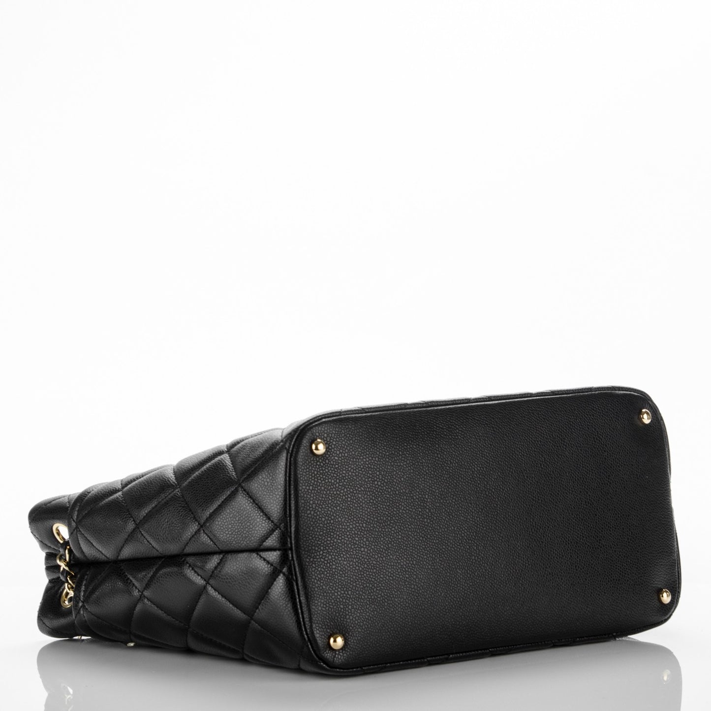 Caviar Quilted Timeless CC Soft Tote Black