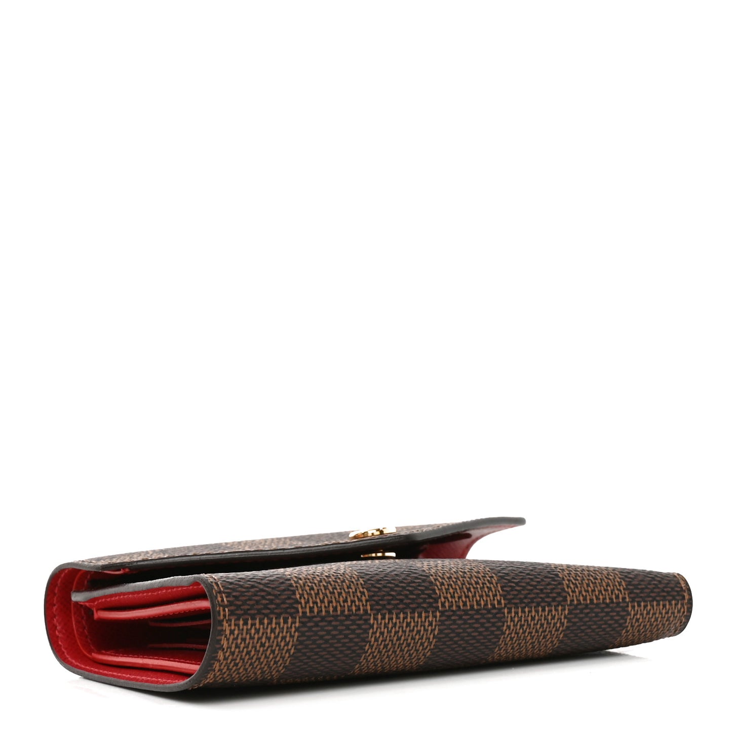 Damier Ebene Victorine Wallet Red
