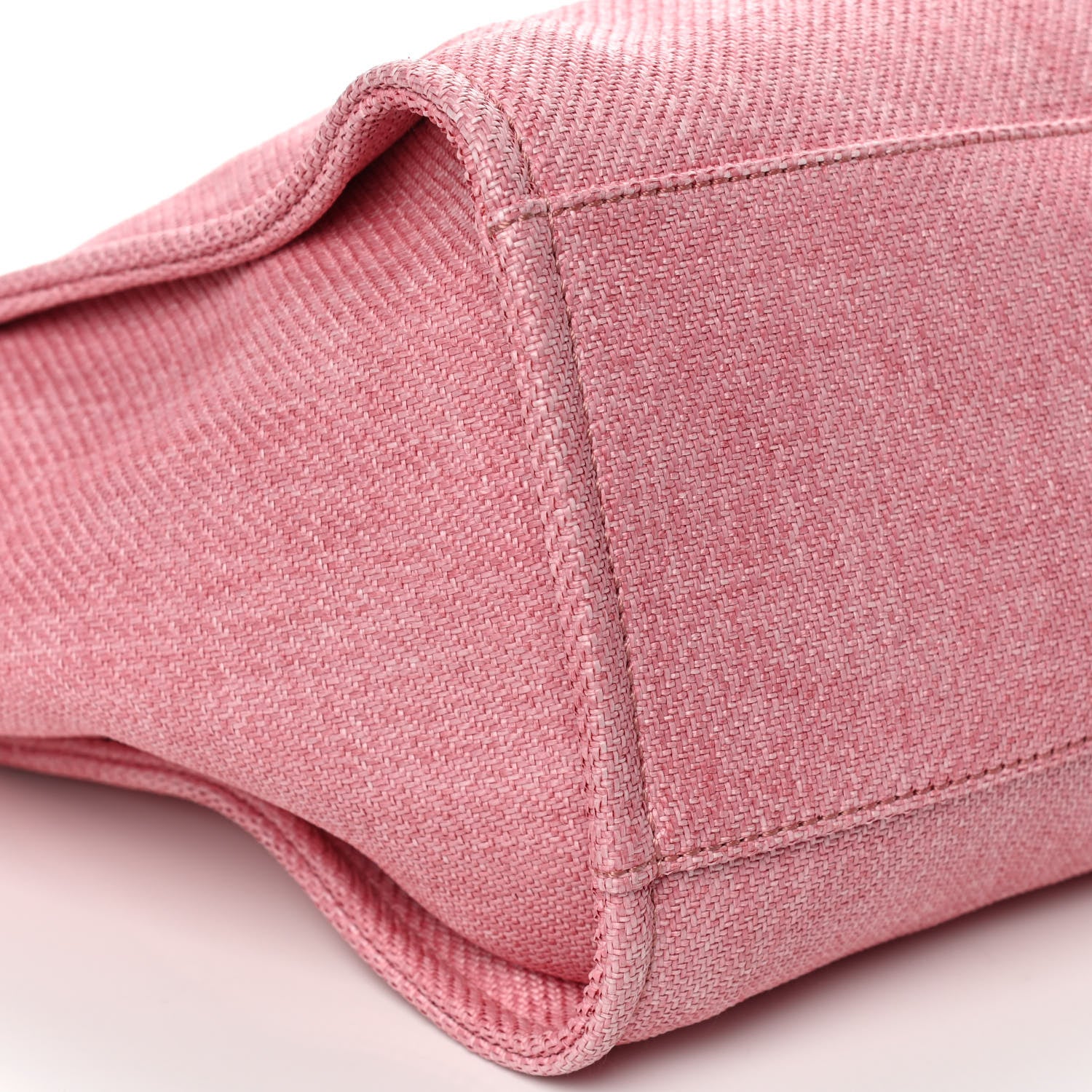 Chanel Canvas Medium Deauville Tote Pink 9 of 11