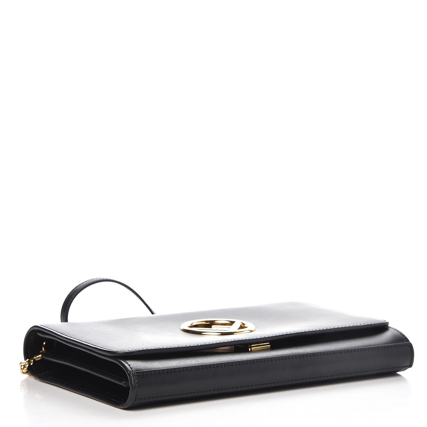 Vitello Liberty Lucido F is Fendi Wallet on Chain Black