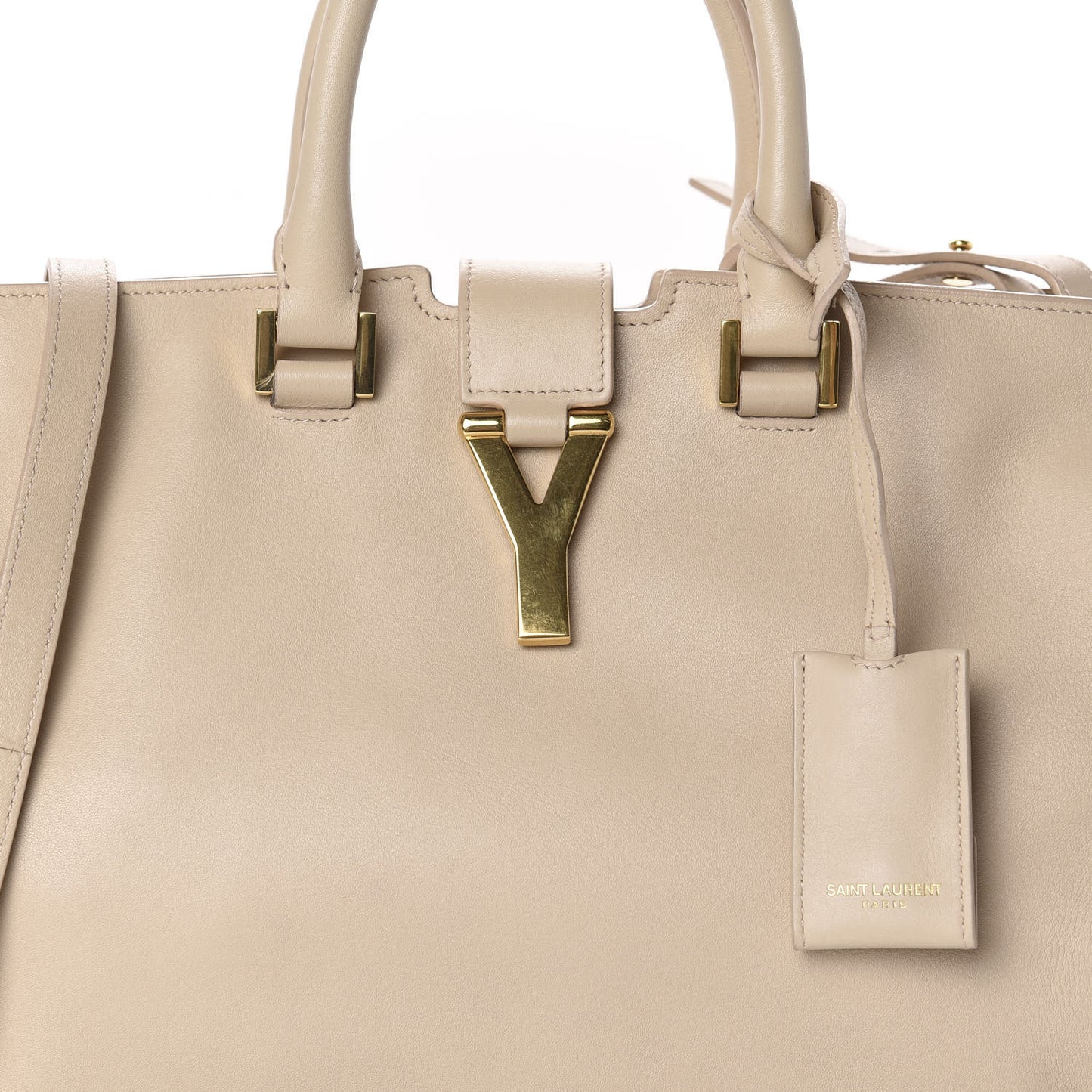 Calfskin Small Classic Y Cabas Beige