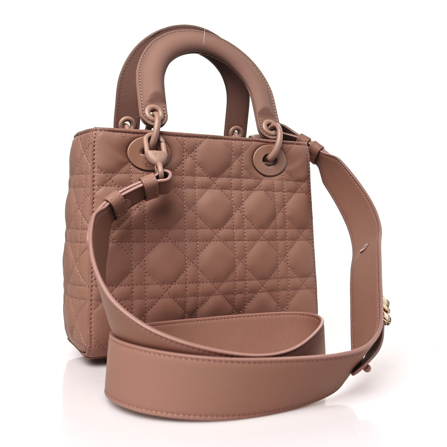 Christian Dior Ultra Matte Calfskin Cannage Small My ABCDior Lady Dior Beige 3 of 9