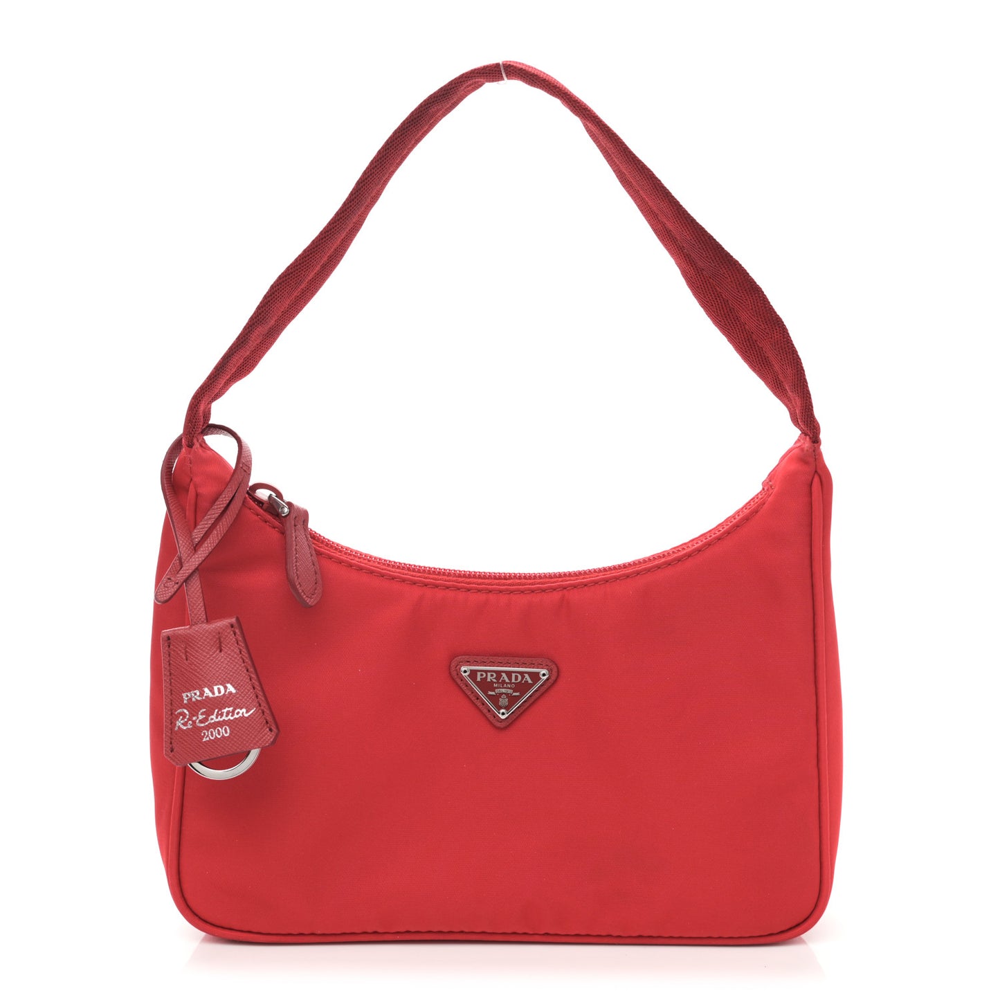 Tessuto Nylon Mini Re-Edition 2000 Bag Rosso