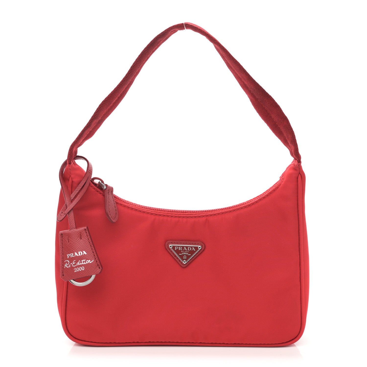 Prada Tessuto Nylon Mini Re-Edition 2000 Bag Rosso 1 of 11