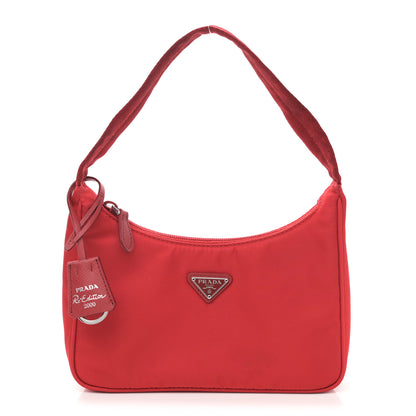 Prada Tessuto Nylon Mini Re-Edition 2000 Bag Rosso 1 of 11