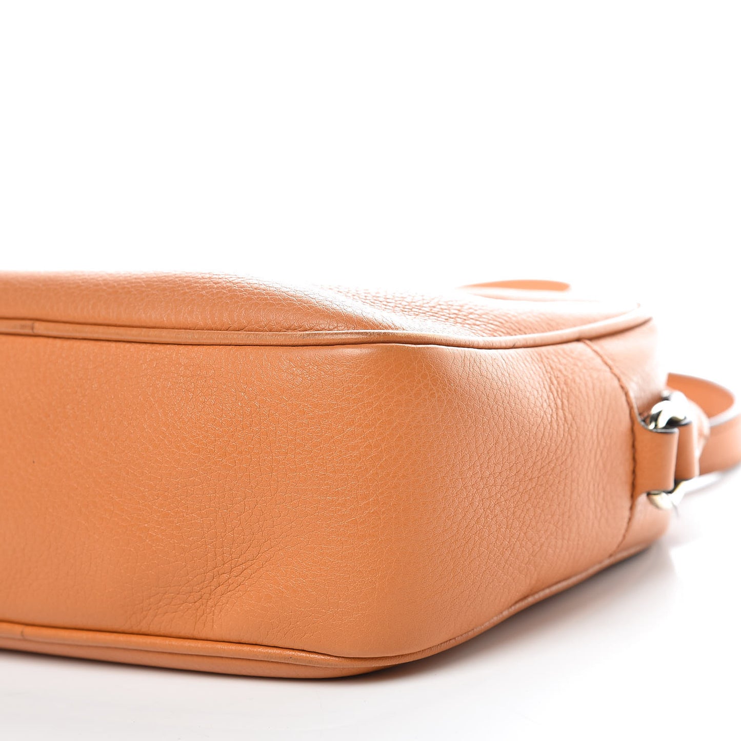 Pebbled Calfskin Small Soho Disco Bag Curcuma