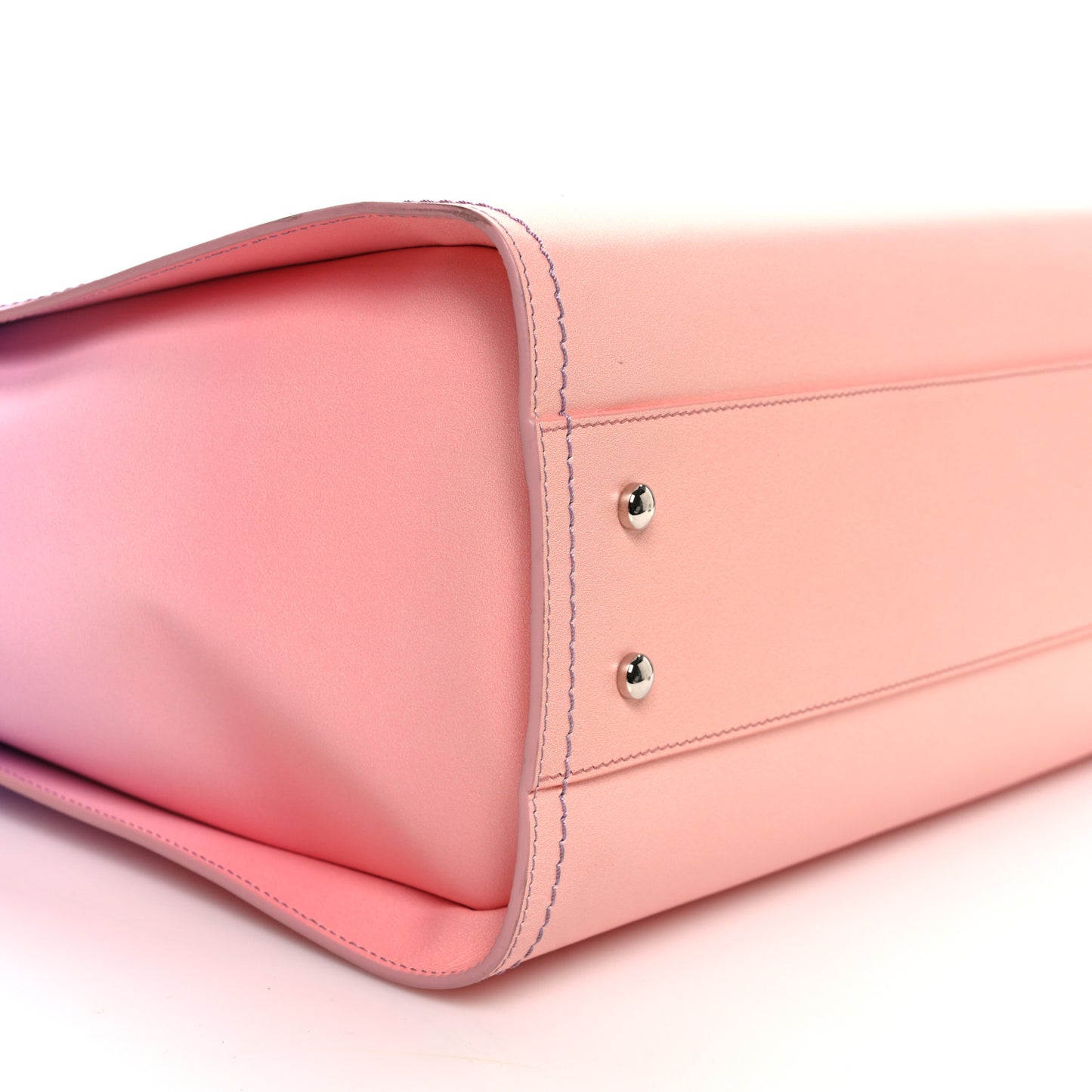 Shaded Calfskin Medium Deauville Tote Light Purple Pink Coral