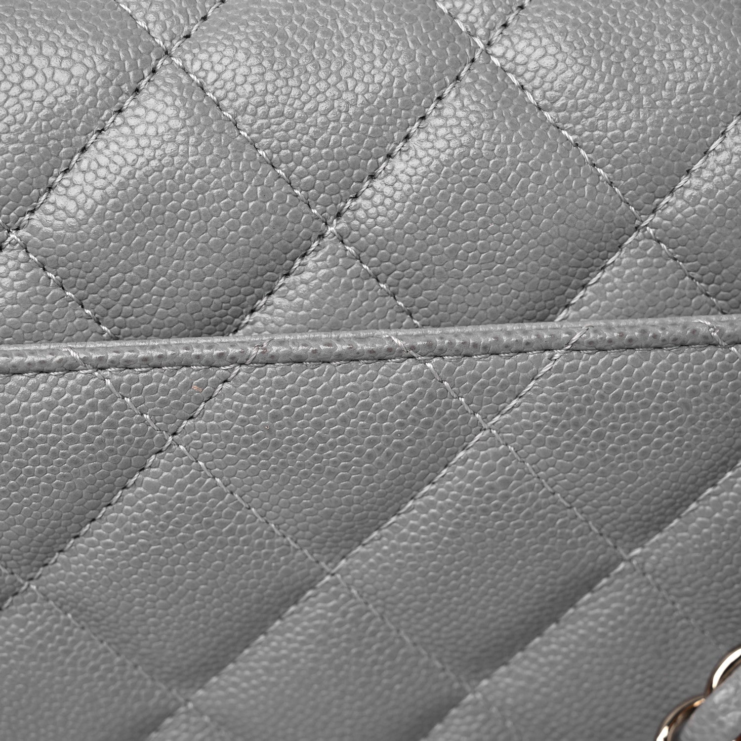 Chanel Caviar Quilted Large Business Affinity Flap Grey 11 of 12