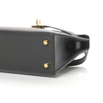 Hermes Epsom Mini Kelly Sellier 20 Black 10 of 11