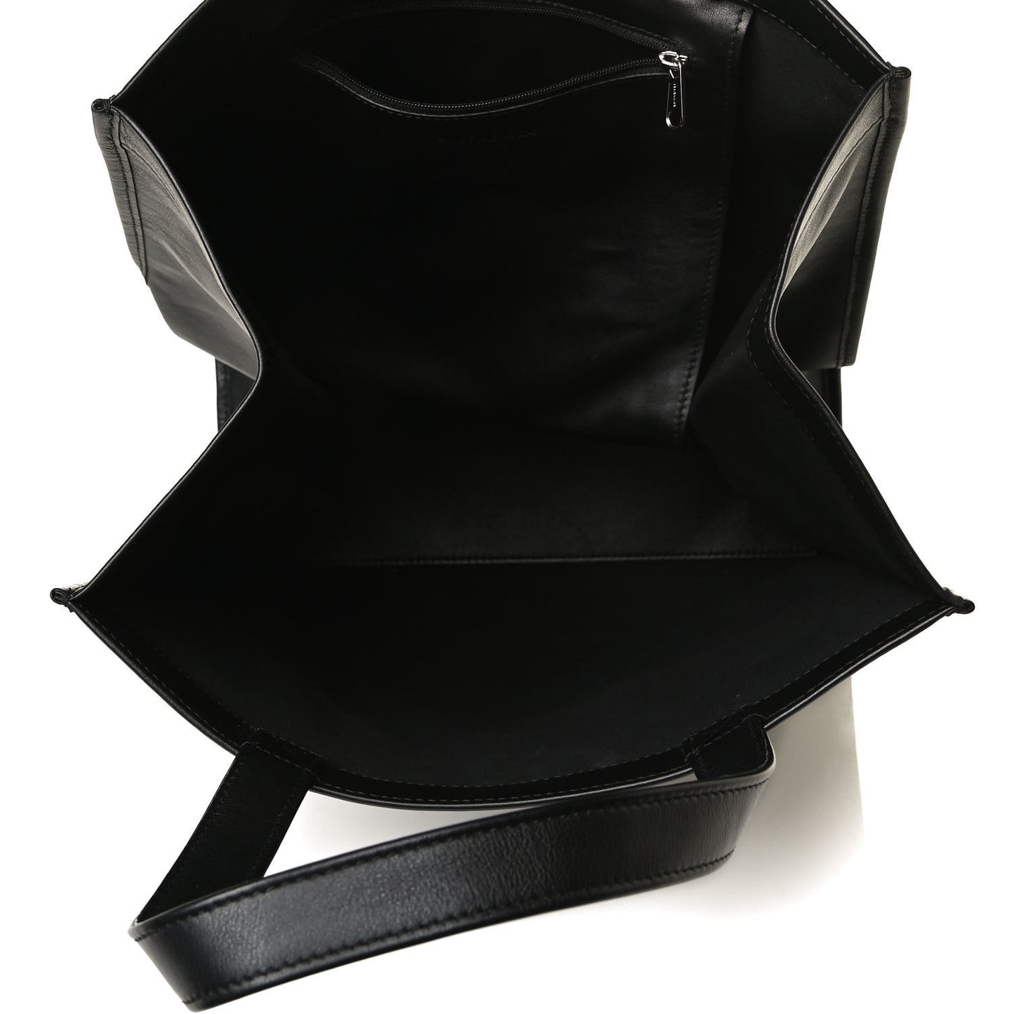 Calfskin Kittens Small Market Shopper Black
