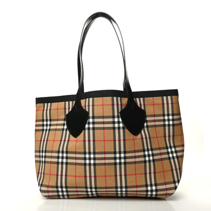 Burberry Vintage Check Transparent Large The Giant Reversible Tote Black 11 of 17