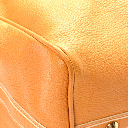Louis Vuitton Tobago Calfskin Keepall 50 Yellow 6 of 9