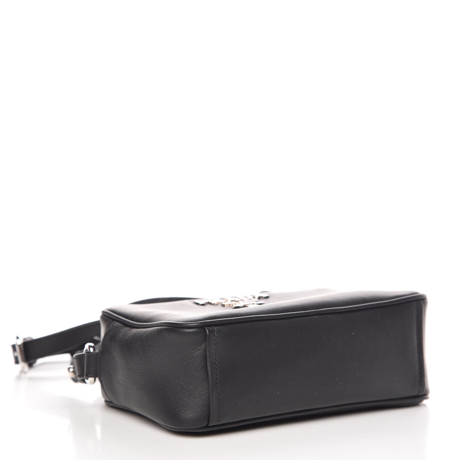 Prada Soft Calfskin Camera Crossbody Bag Black 4 of 10
