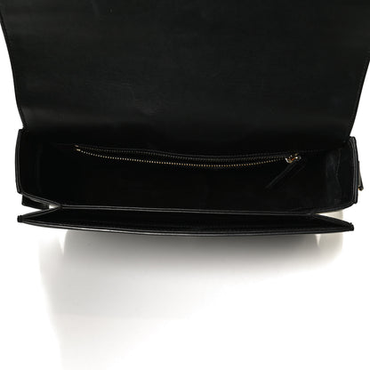 Saint Laurent Smooth Calfskin Medium Classic Monogram Universite Bag Black 5 of 9