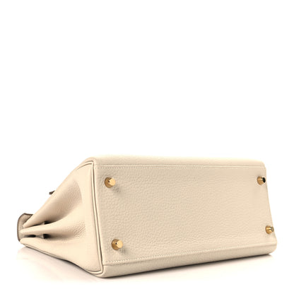 Hermes Togo Kelly Retourne 28 Craie 4 of 14