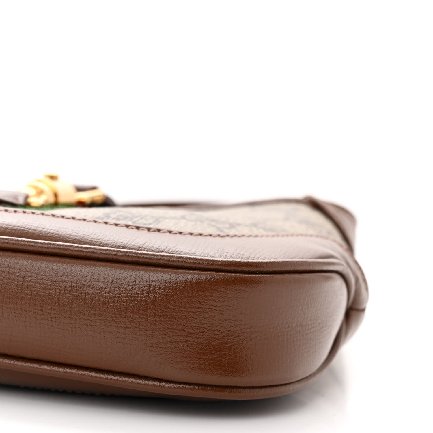 Gucci GG Supreme Monogram Azalea Calfskin Web Mini Jackie 1961 Hobo Beige Ebony Brown Sugar 10 of 11