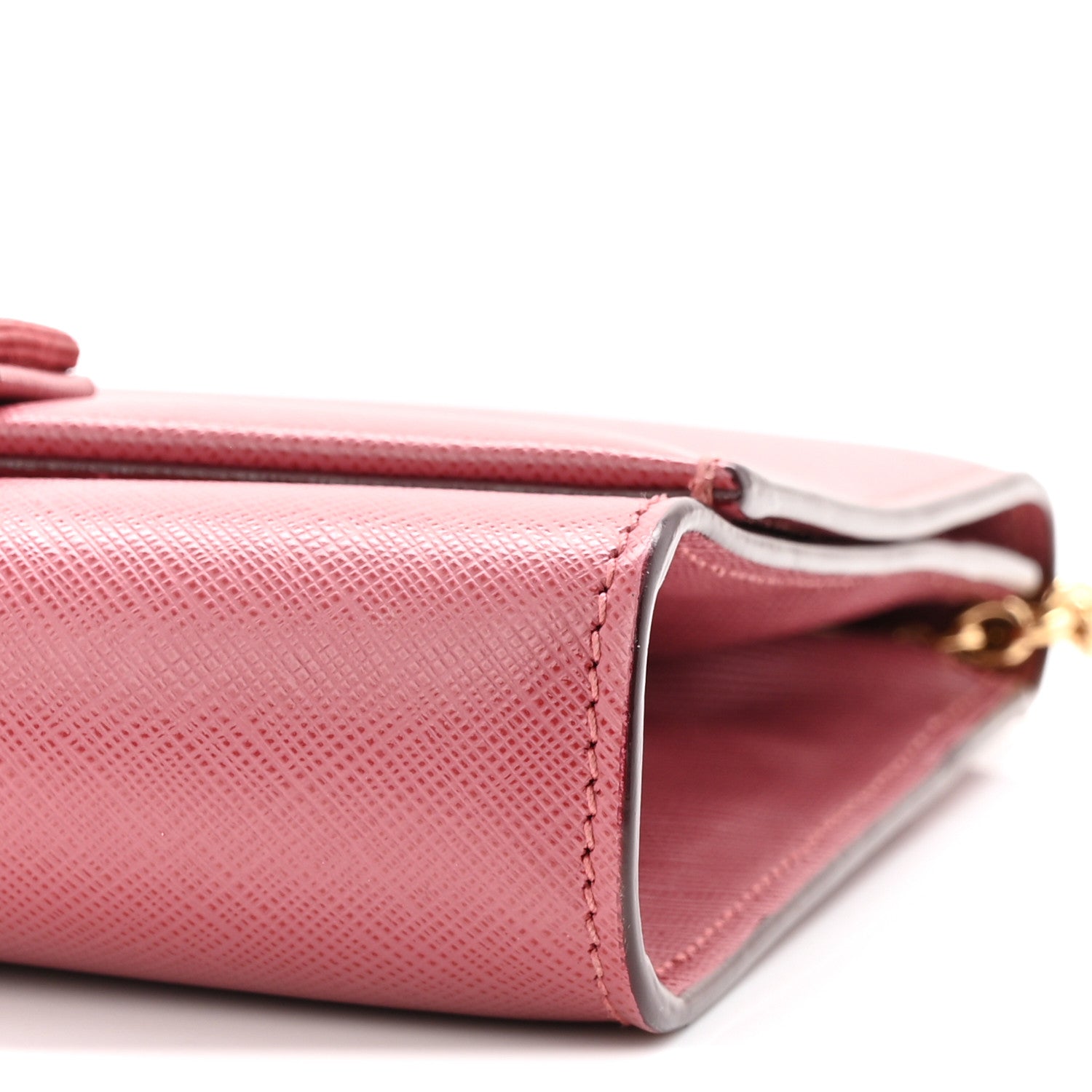 Salvatore Ferragamo Hammered Calfskin Mini Miss Vara Bow Chain Bag Pink 17 of 17